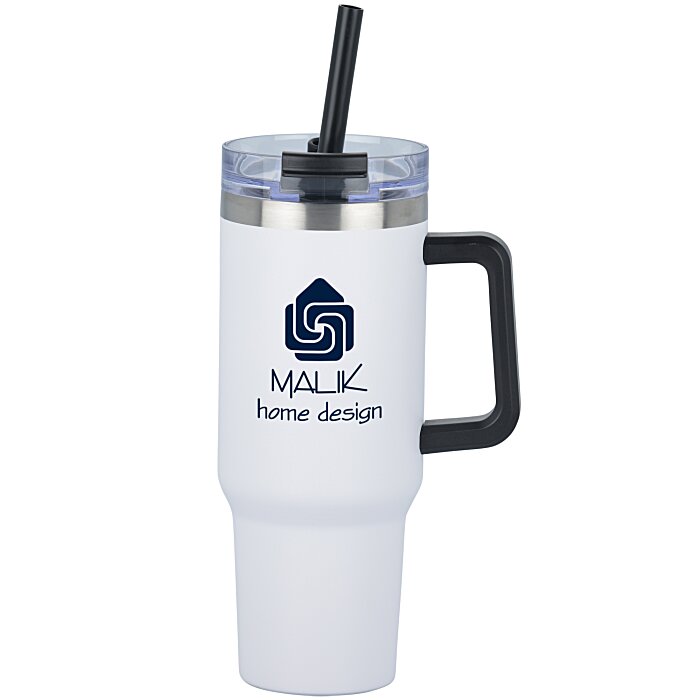 Custom Intrepid Vacuum Mug with Straw - 40 oz