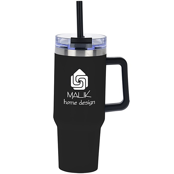 Custom Intrepid Vacuum Mug with Straw - 40 oz