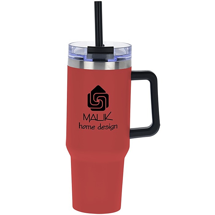 Custom Intrepid Vacuum Mug with Straw - 40 oz