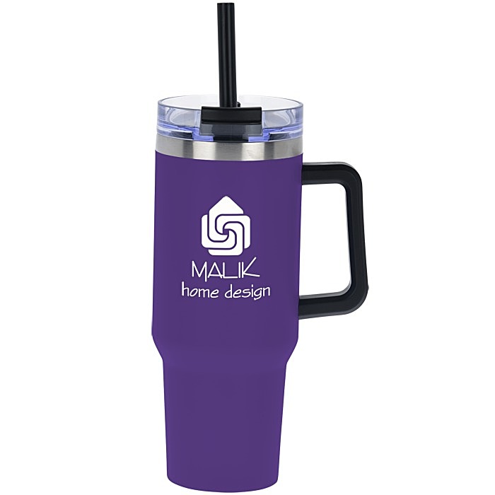 Custom Intrepid Vacuum Mug with Straw - 40 oz