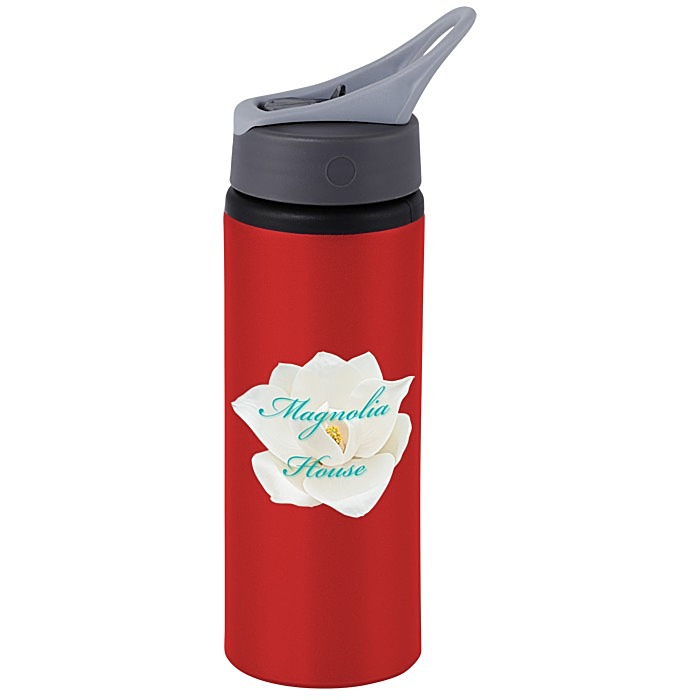 Custom Sip & Flip Aluminum Bottle - 24 oz - Full Colour