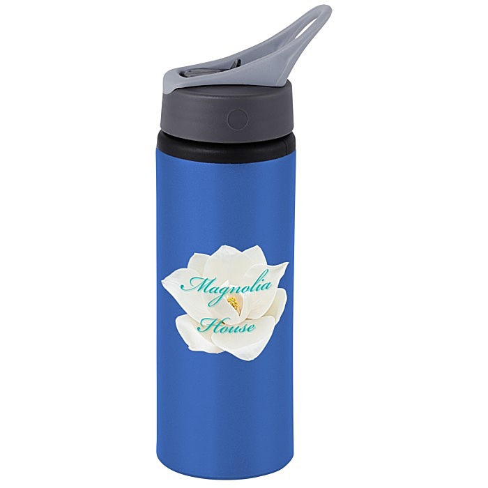 Custom Sip & Flip Aluminum Bottle - 24 oz - Full Colour