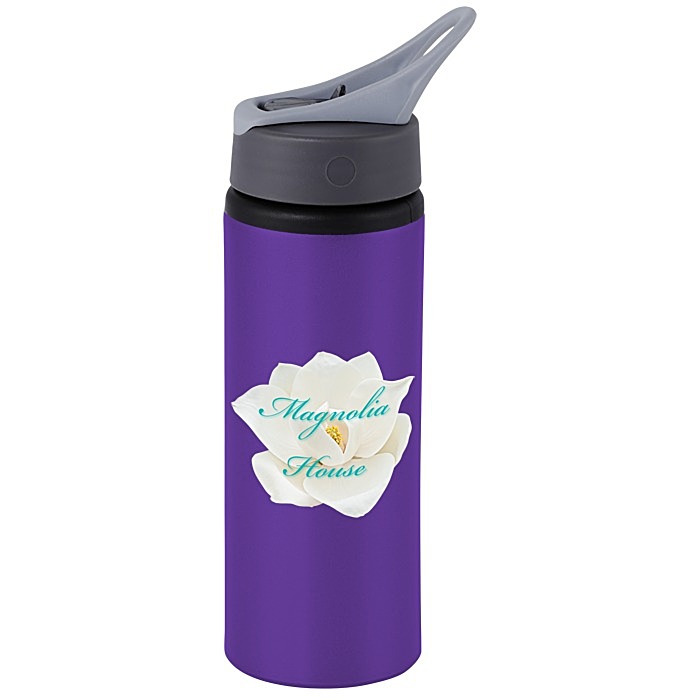 Custom Sip & Flip Aluminum Bottle - 24 oz - Full Colour