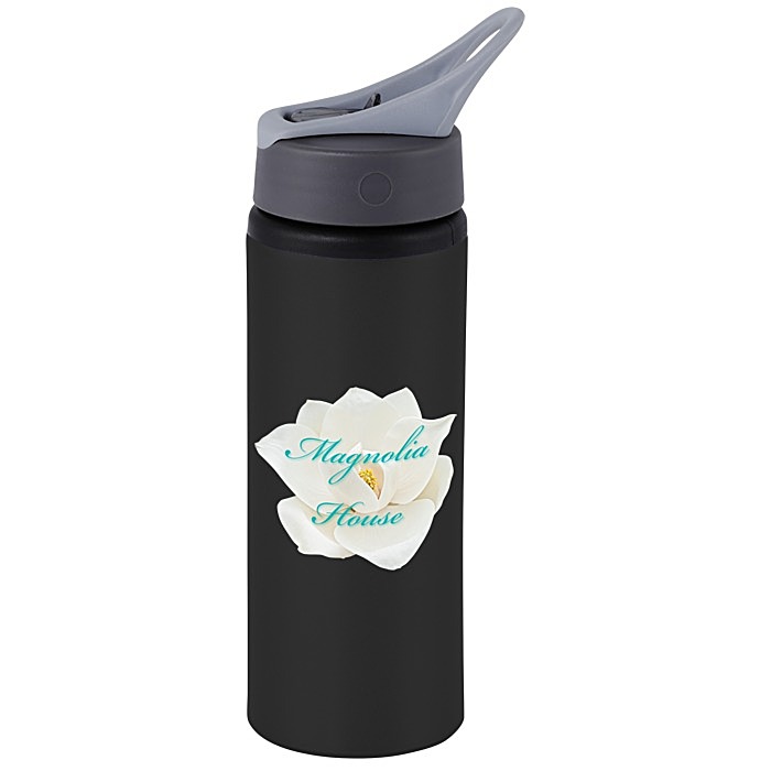 Custom Sip & Flip Aluminum Bottle - 24 oz - Full Colour