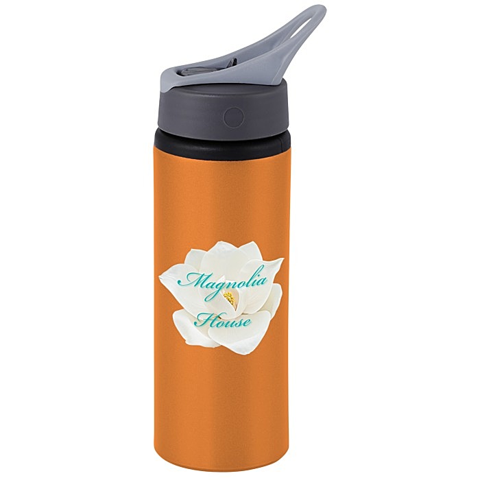 Custom Sip & Flip Aluminum Bottle - 24 oz - Full Colour