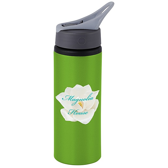 Custom Sip & Flip Aluminum Bottle - 24 oz - Full Colour