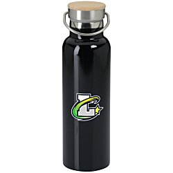 Custom Accord Vacuum Bottle with Wood Lid - 21 oz - Full Colour