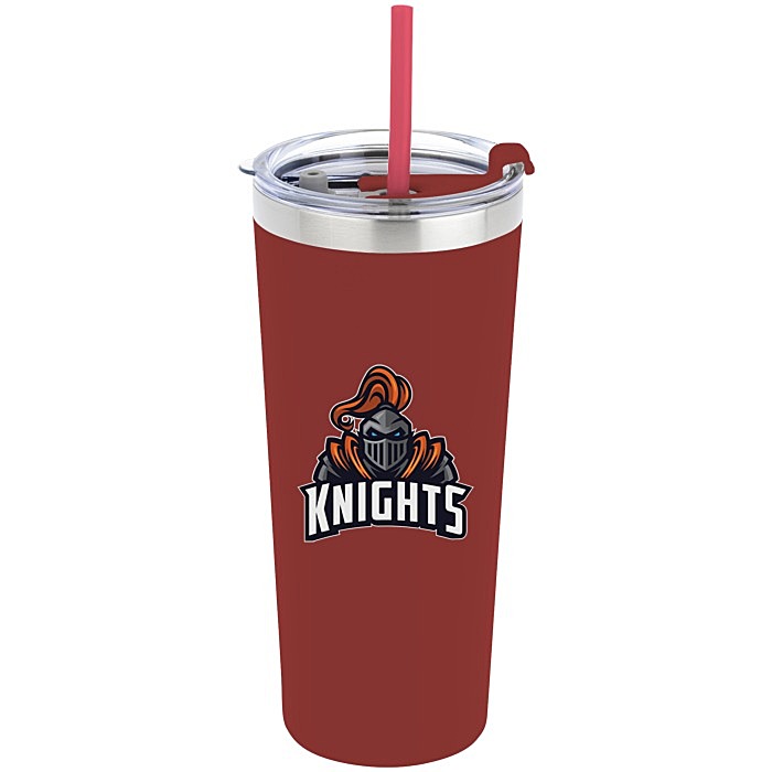 Custom Colma Vacuum Tumbler with Straw - 22 oz - Colours - Full Colour