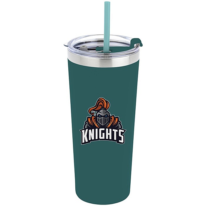 Custom Colma Vacuum Tumbler with Straw - 22 oz - Colours - Full Colour