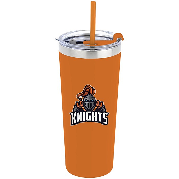 Custom Colma Vacuum Tumbler with Straw - 22 oz - Colours - Full Colour