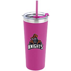 Custom Colma Vacuum Tumbler with Straw - 22 oz - Colours - Full Colour