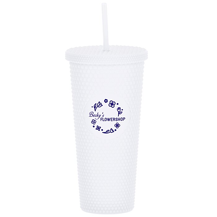 Custom Bux Tumbler with Straw - 24 oz.