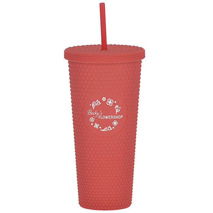 Custom Bux Tumbler with Straw - 24 oz.