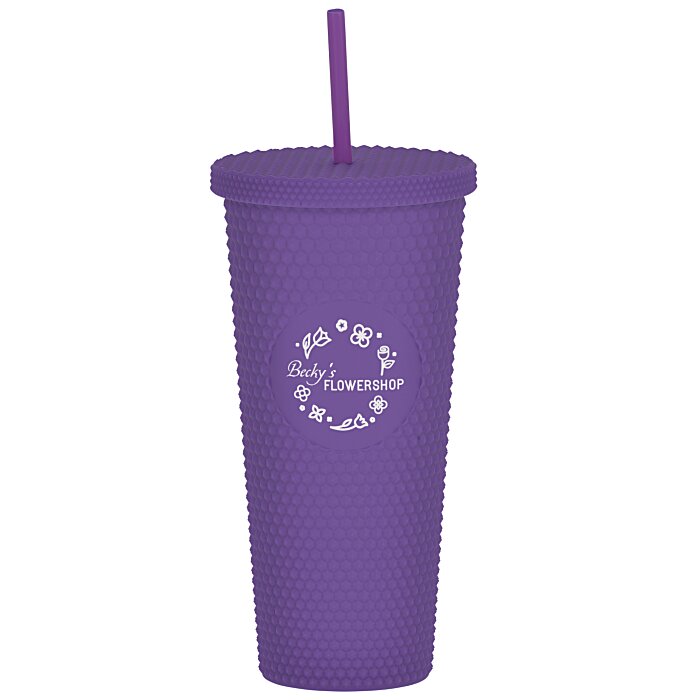 Custom Bux Tumbler with Straw - 24 oz.