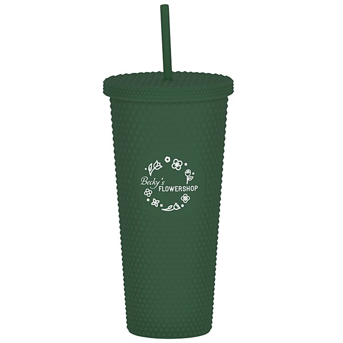 Custom Bux Tumbler with Straw - 24 oz.