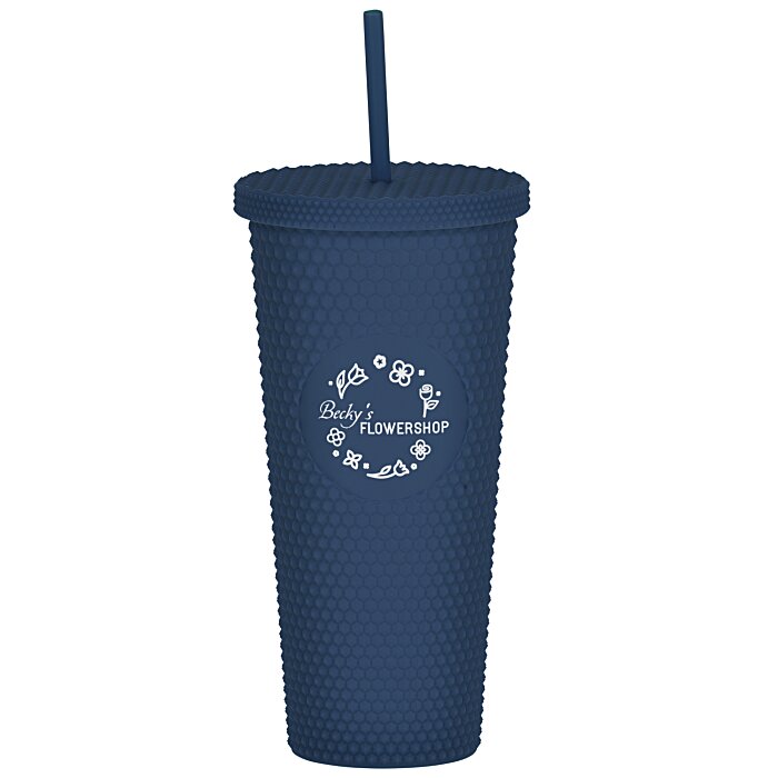 Custom Bux Tumbler with Straw - 24 oz.