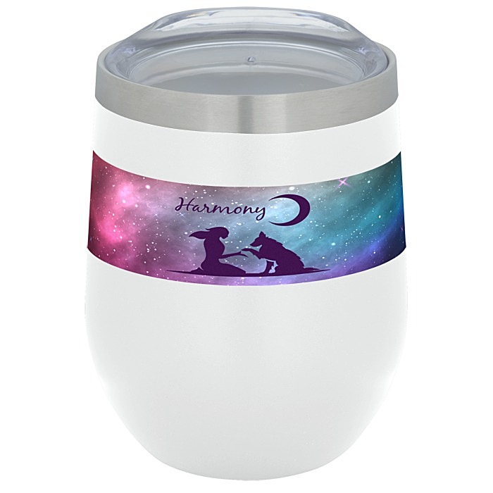 Custom Corzo Vacuum Insulated Wine Cup - 12 ounces - Full Colour