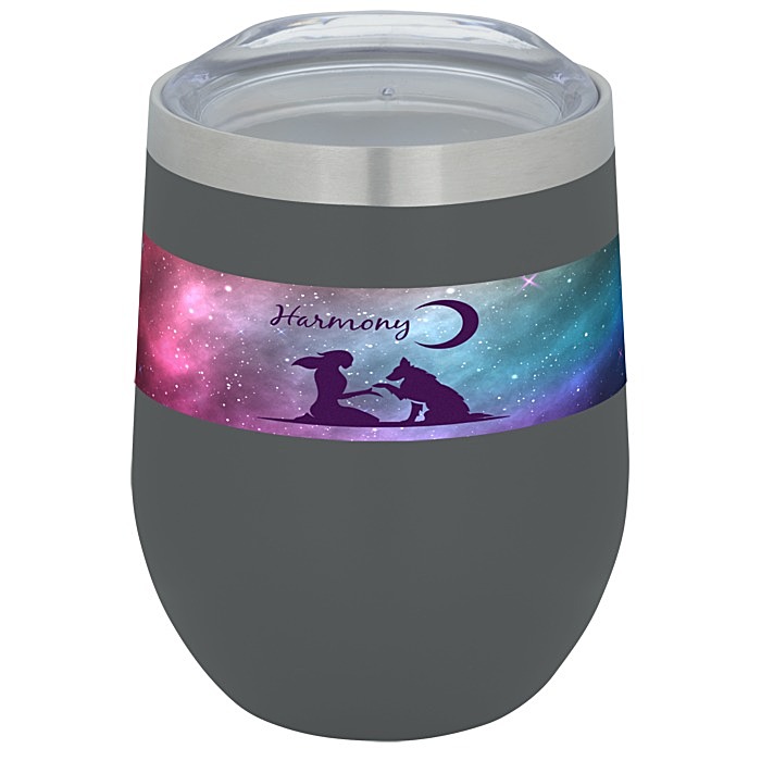 Custom Corzo Vacuum Insulated Wine Cup - 12 ounces - Full Colour