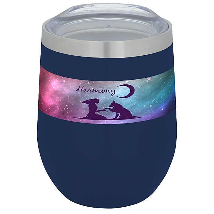 Custom Corzo Vacuum Insulated Wine Cup - 12 ounces - Full Colour