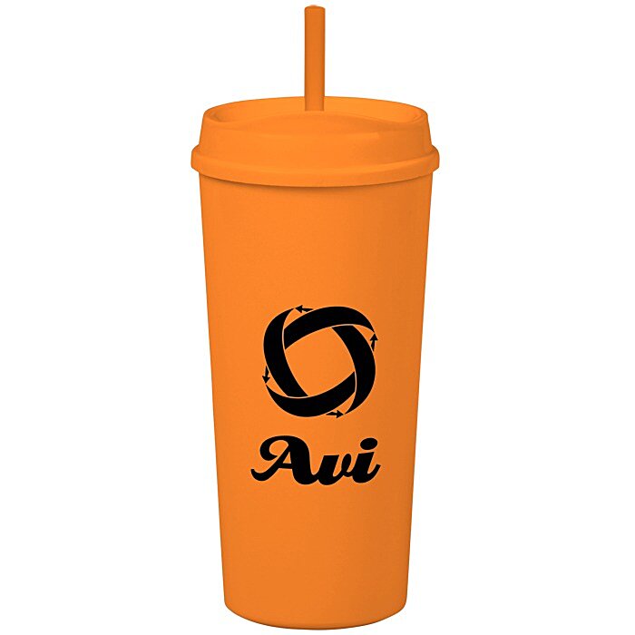 Custom Roadmaster Tumbler with Straw - 18 oz - White Interior