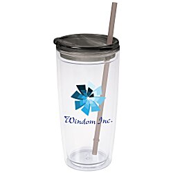 Custom Flurry Tumbler with Straw - 20 oz - Full Colour