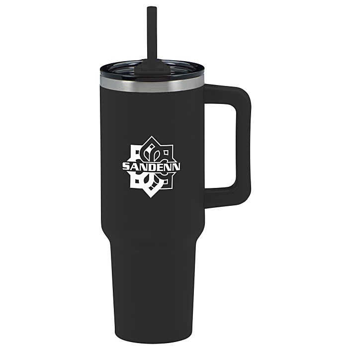Custom Pinnacle Vacuum Mug with Straw - 40 ounces