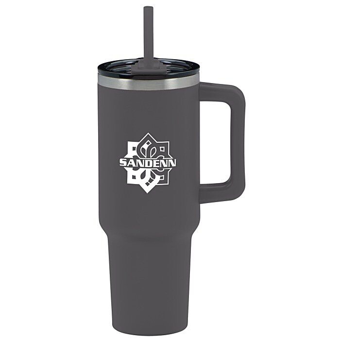 Custom Pinnacle Vacuum Mug with Straw - 40 ounces