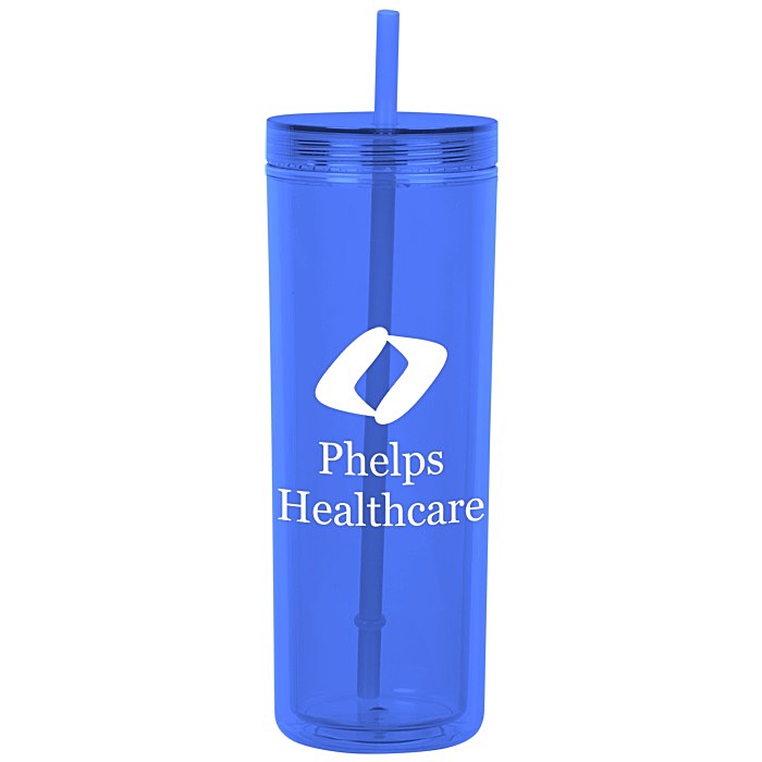Custom Chroma Acrylic Tumbler with Straw - 16 oz