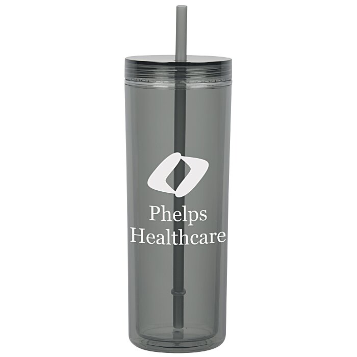 Custom Chroma Acrylic Tumbler with Straw - 16 oz