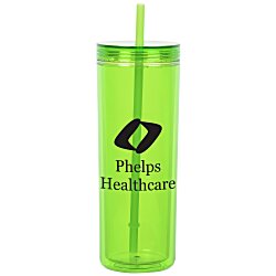 Custom Chroma Acrylic Tumbler with Straw - 16 oz