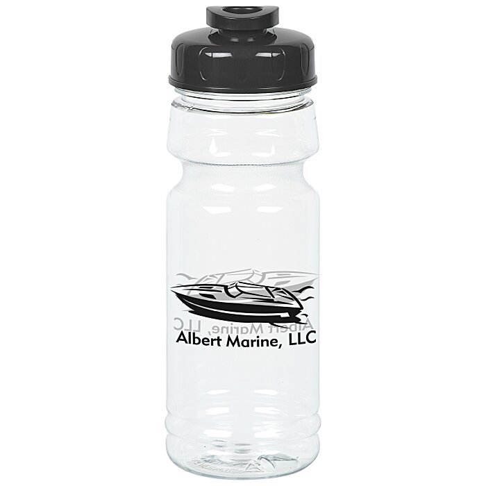 Custom Clear Impact Trainer Bottle with Flip Drink Lid - 24 oz