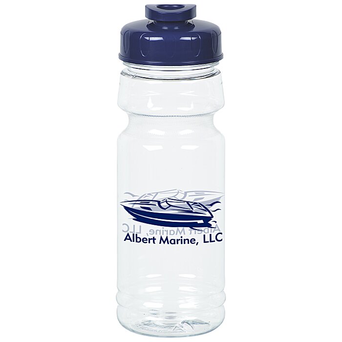 Custom Clear Impact Trainer Bottle with Flip Drink Lid - 24 oz
