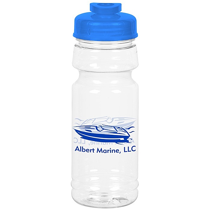 Custom Clear Impact Trainer Bottle with Flip Drink Lid - 24 oz