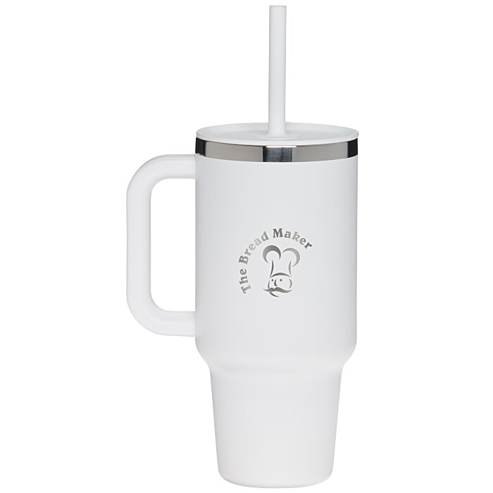 Custom Hydro Flask All Around Travel Tumbler with Straw - 32 oz. - Laser Engraved