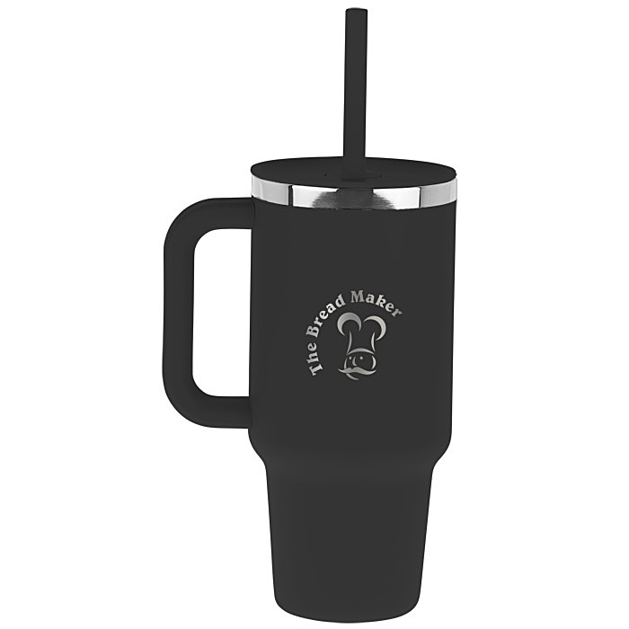 Custom Hydro Flask All Around Travel Tumbler with Straw - 32 oz. - Laser Engraved