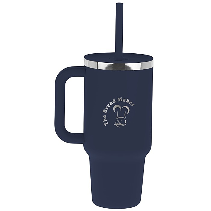 Custom Hydro Flask All Around Travel Tumbler with Straw - 32 oz. - Laser Engraved