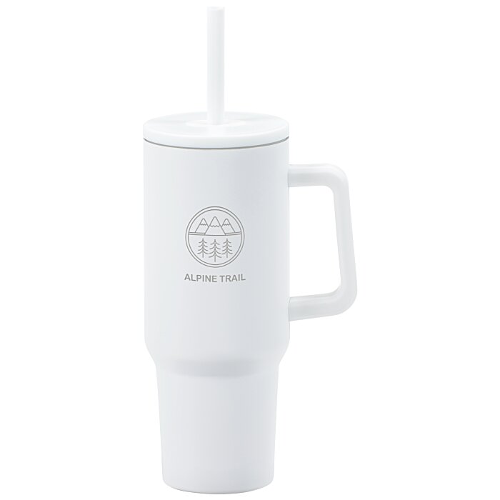 Custom Chill Out Vacuum Mug with Straw - 40 oz - Laser Engraved