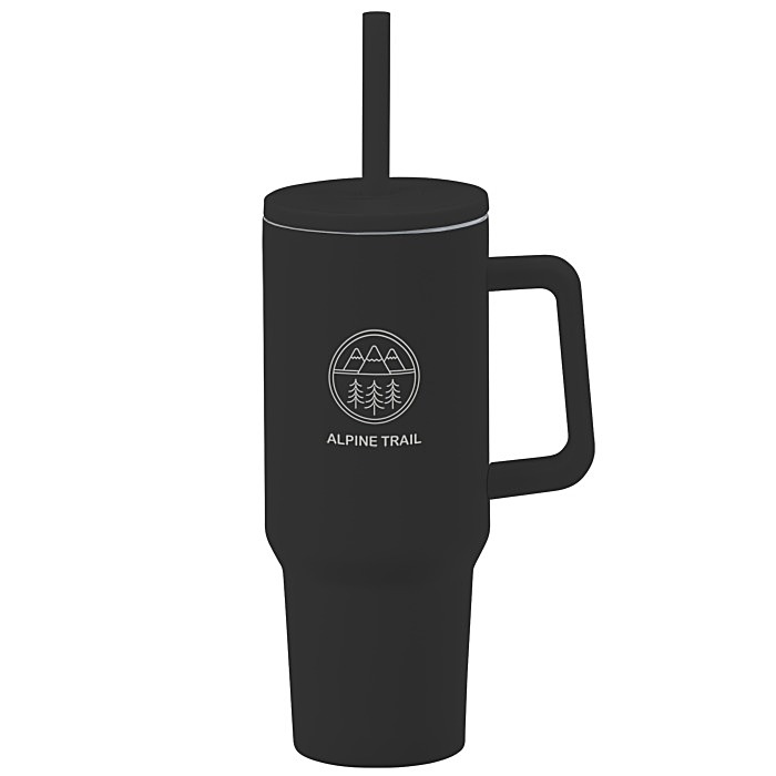 Custom Chill Out Vacuum Mug with Straw - 40 oz - Laser Engraved