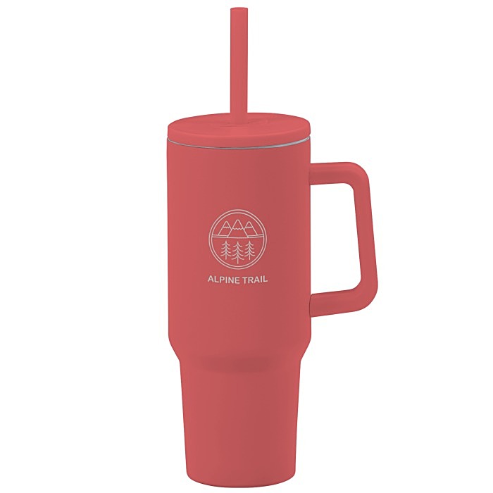 Custom Chill Out Vacuum Mug with Straw - 40 oz - Laser Engraved
