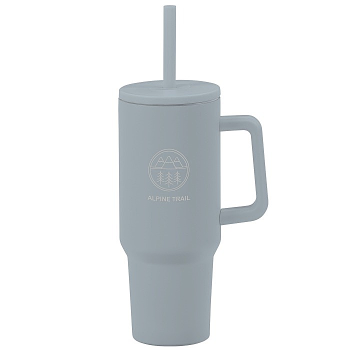 Custom Chill Out Vacuum Mug with Straw - 40 oz - Laser Engraved