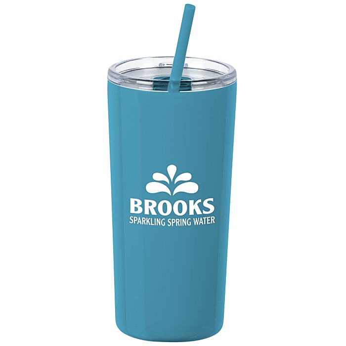 Custom Refresh Baylos Vacuum Tumbler with Straw - 20 oz