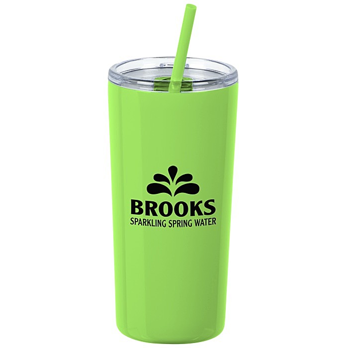 Custom Refresh Baylos Vacuum Tumbler with Straw - 20 oz