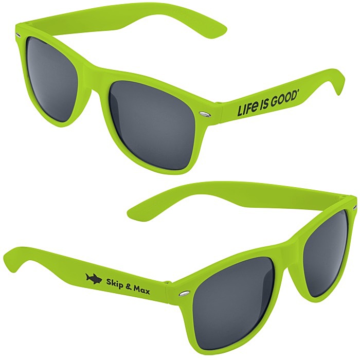 Custom Life is Good Sunglasses - Light Opaque