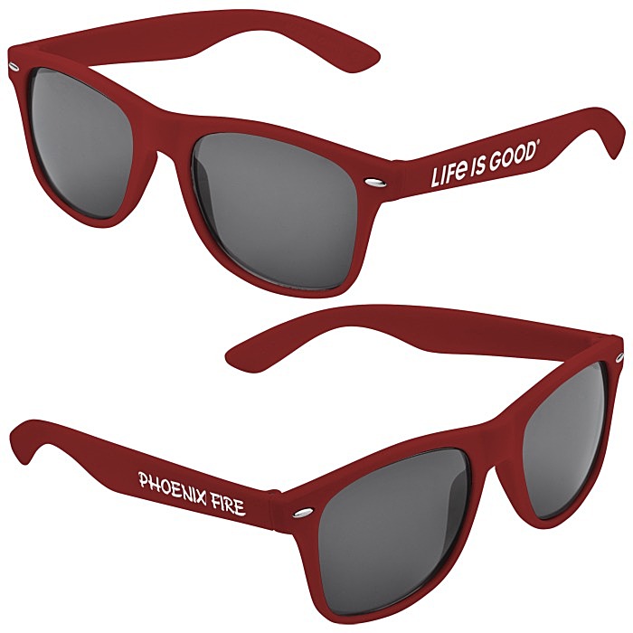 Custom Life is Good Sunglasses - Dark Opaque