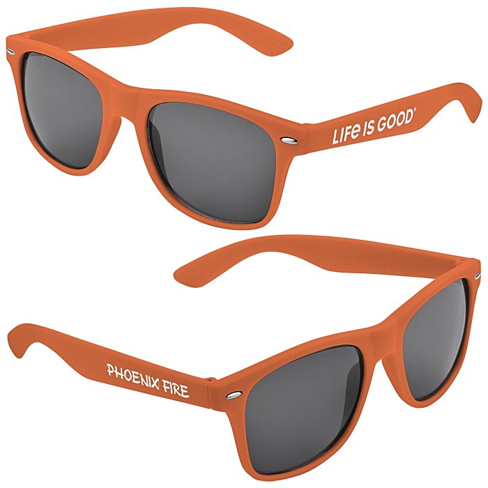 Custom Life is Good Sunglasses - Dark Opaque