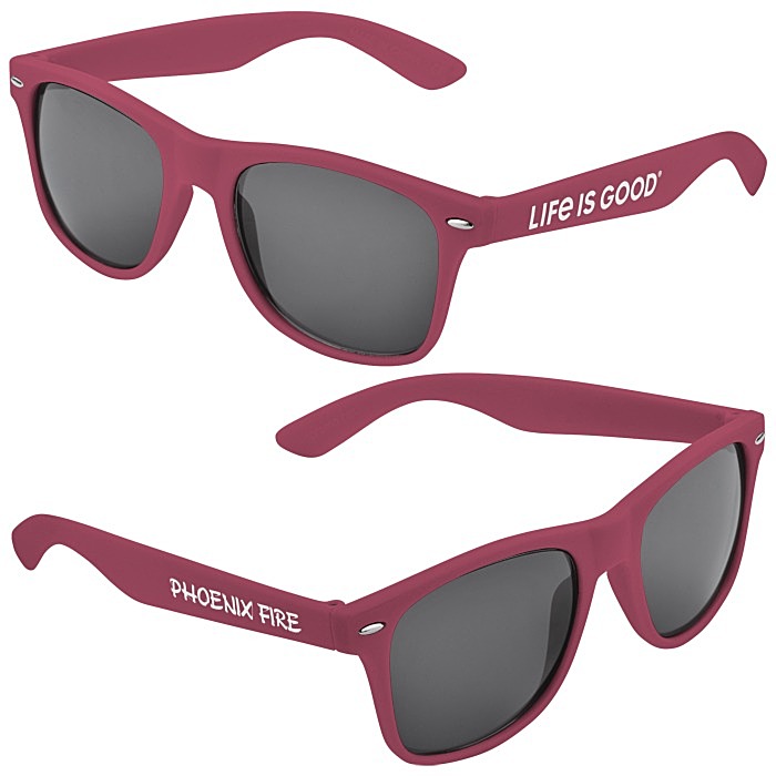 Custom Life is Good Sunglasses - Dark Opaque