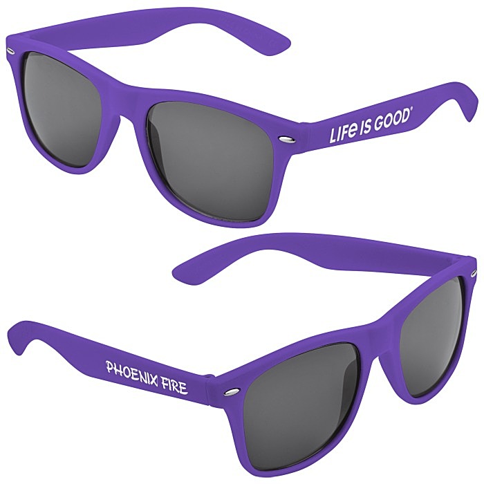 Custom Life is Good Sunglasses - Dark Opaque