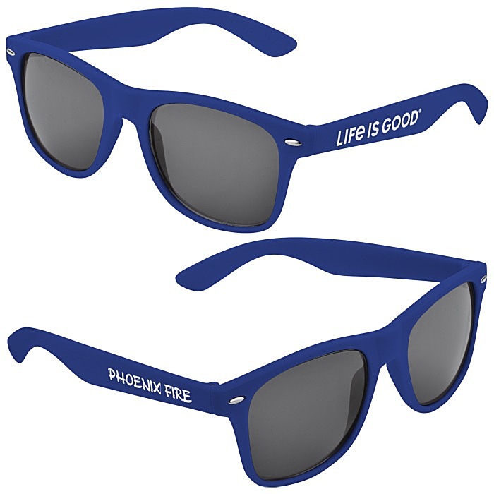 Custom Life is Good Sunglasses - Dark Opaque