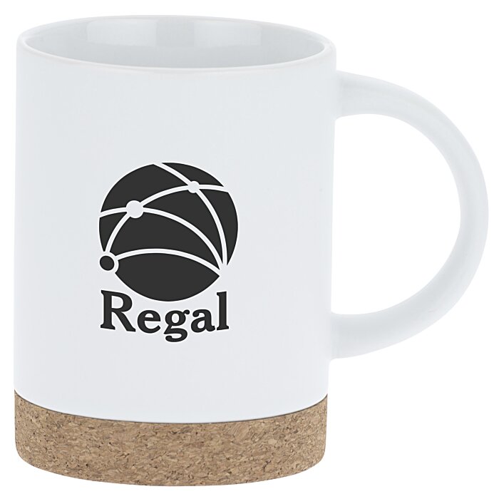 Custom Caspian Coffee Mug with Cork Bottom - 13.5 oz. - 24 hr