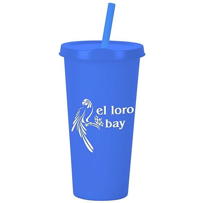 Custom Rave Tumbler with Lid and Straw - 26 oz